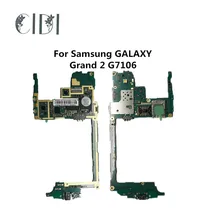 CIDI полная рабочая б/у оригинальная плата для samsung GALAXY Grand 2 G7106 разблокировка материнская плата с поддержкой WCDMA Logic материнская плата