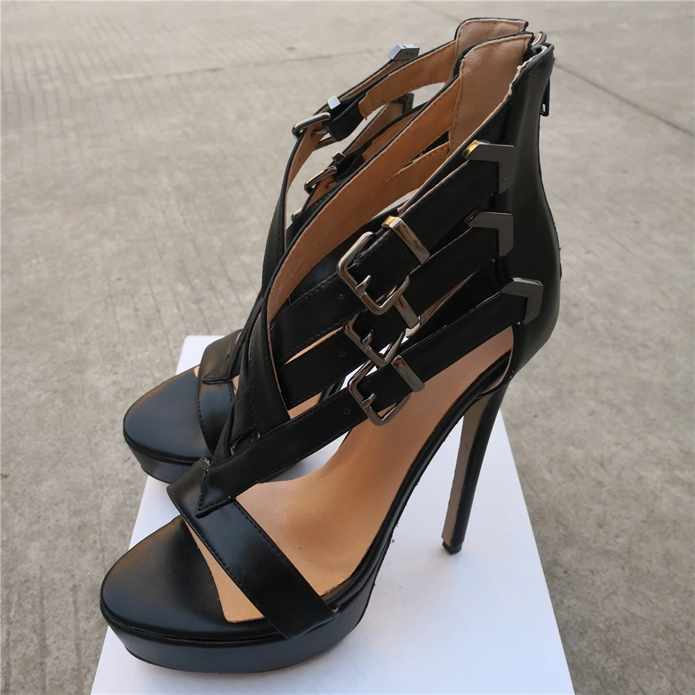 DoraTasia/фирменный дизайн; пикантная женская обувь для вечеринок с пряжкой; Туфли-гладиаторы на платформе и высоком каблуке для ночного клуба; женские босоножки; большие размеры 35-47