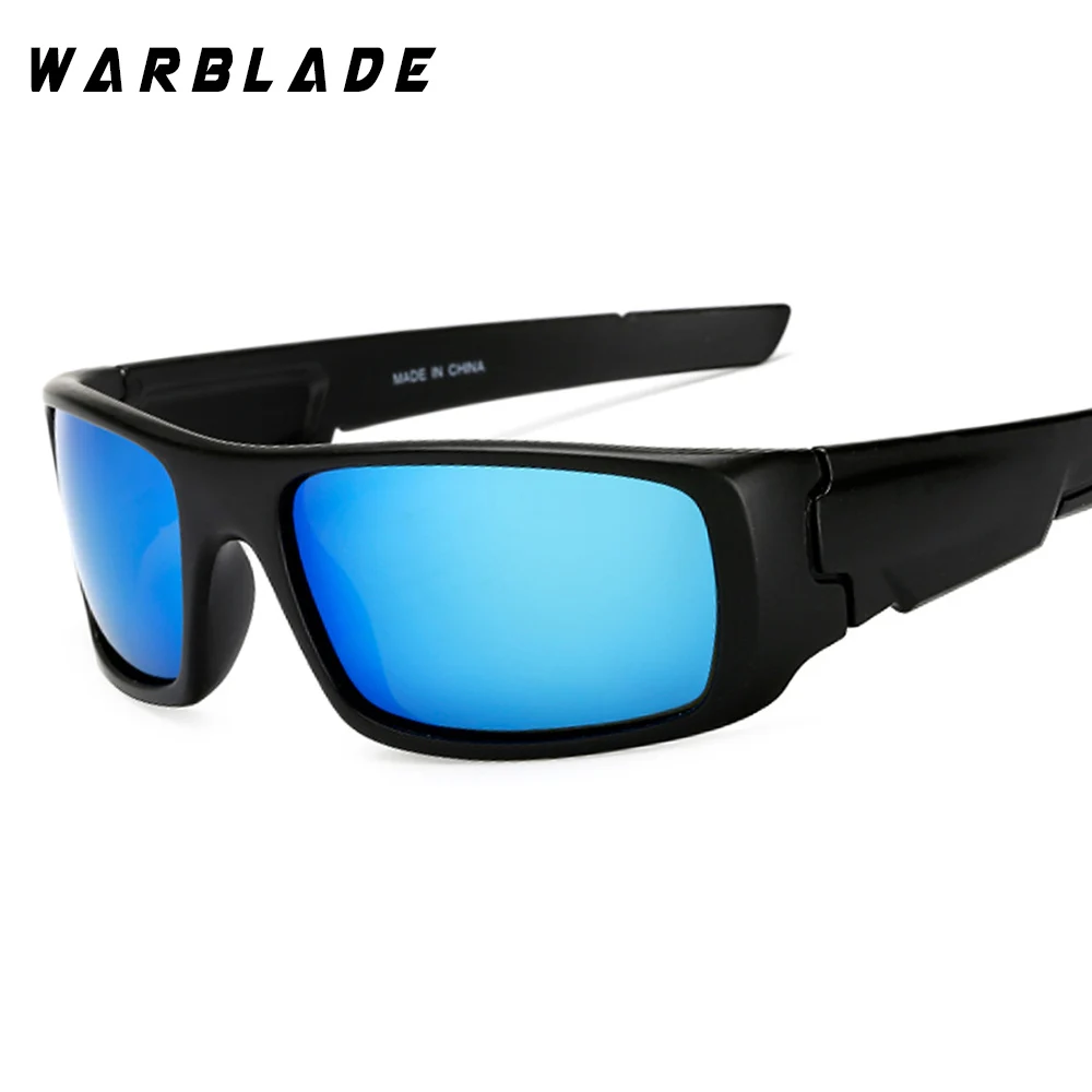 Новинка, поляризационные солнцезащитные очки для мужчин, фирменный дизайн, солнцезащитные очки для мужчин, защитные очки для рыбалки, UV400, Gafa Oculos de sol, W1024 - Цвет линз: blue lens
