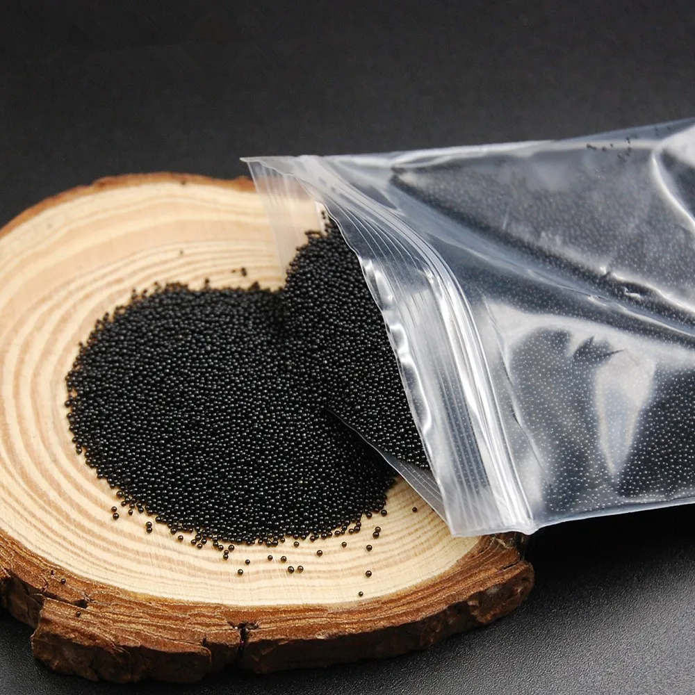 10g 30g Black Color Nail Art Trend Caviar Manicures Micro Beads Dyed No Hole Diy Charm 3D Nail Art Rhinestones Decorations photo