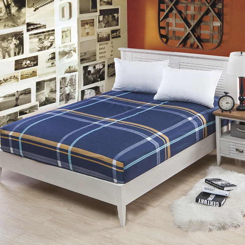 

1pc Fitted Sheet Bed Cover Fashion Print Polyester Landscape Pattern Bed Sheet Cover 120*200/150*200/180*200cm Height 25cm