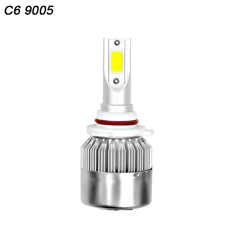 VicTsing 1pc C6 LED Car Headlights H1 H4 H7 H8H9H11 H109005HB3 9004HB1 9008 9007 H27 HB4 LED Headlight Light Bulb 36W 6000K (10)