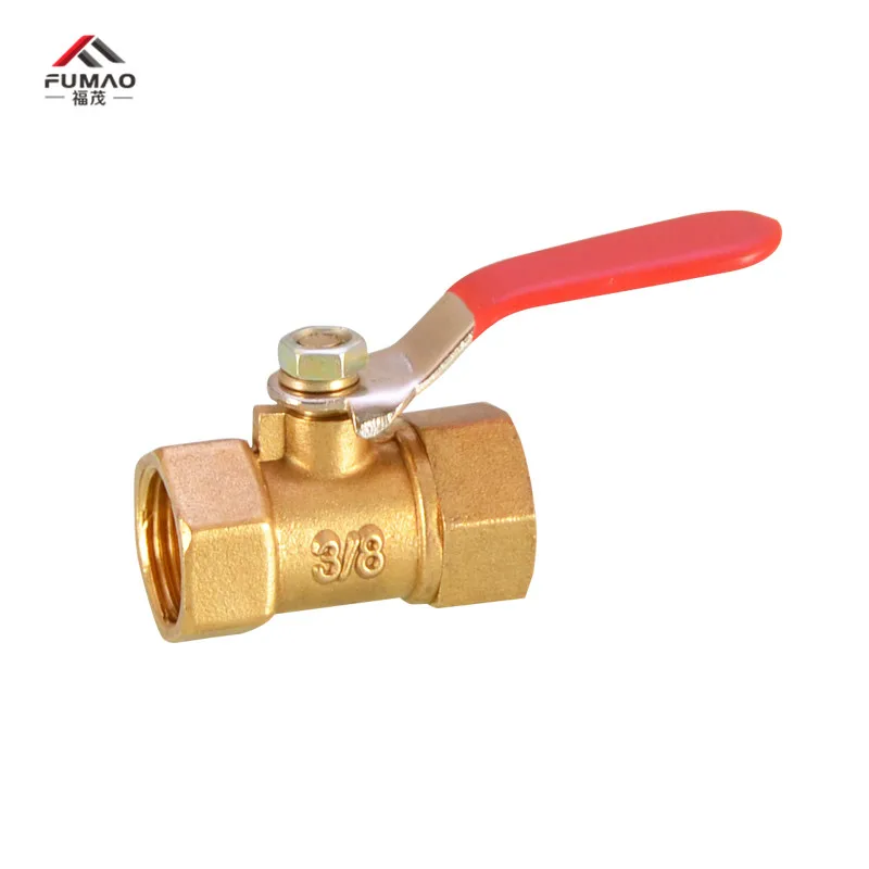 

FUMAO Brass ball valve 1/8" 1/4'' 3/8'' Male Thread Ball Valve Brass Connector Joint Copper Pipe Fitting Coupler Adapter