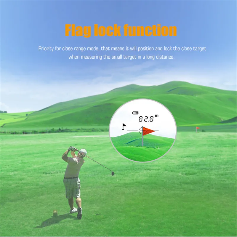 Mileseey PF3S Golf Laser Rangefinder Telescope 600m Laser Distance Meter Golf hunting Laser Range Finder with Flag-Lock 1500m