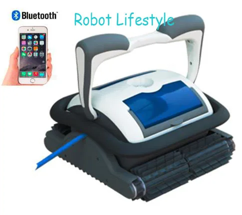 Meest professionele zwembad cleaner robot met 18 m kabel, smartphone controle, caddy winkelwagen, zelf-diagnostische, programmeerbare schoonmaken Meest professionele zwembad cleaner robot met 18 m kabel, smartphone controle, caddy winkelwagen, zelf-diagnostische, programmeerbare schoonmaken