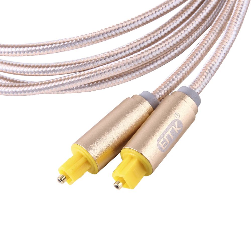 Новый 2 м 6 фута Цифровой оптический аудио кабель Toslink S/PDIF шнур от EMK|toslink cable|digital