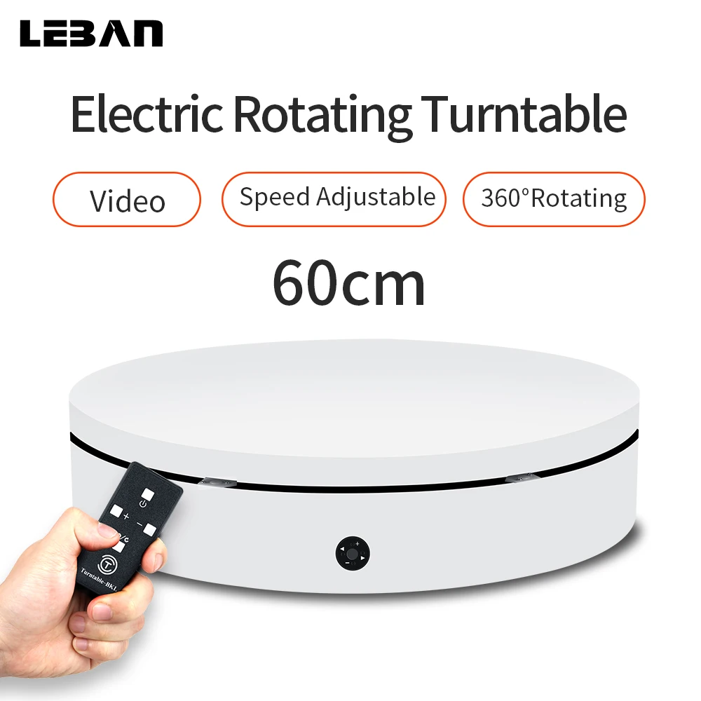 White 60cm 360 Degree 3D Remote Control Adjustable Speed Direction