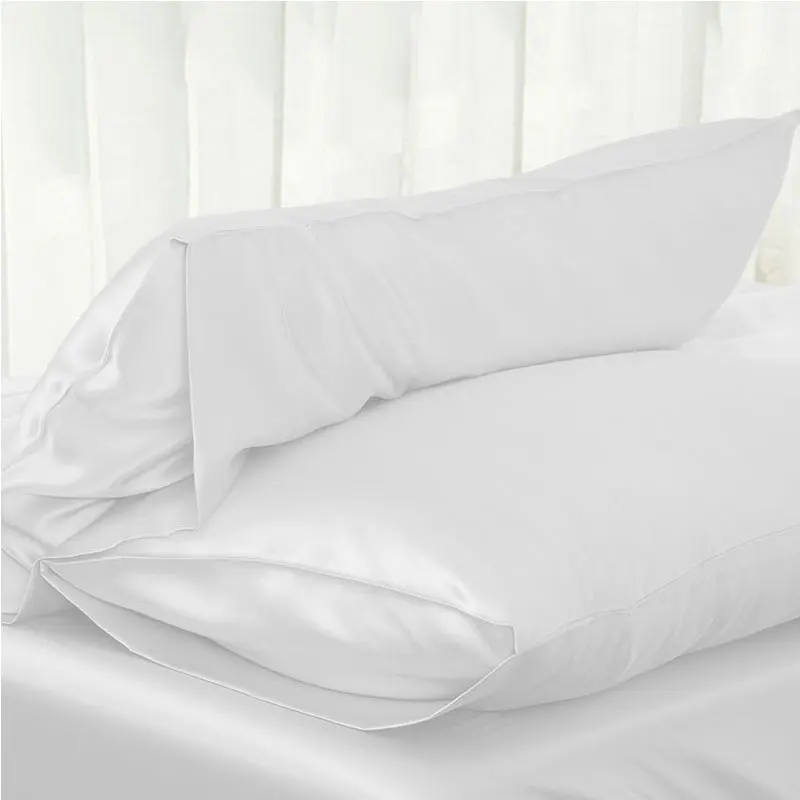 1 шт. роскошный Шелковый атласный чехол для подушки, одноцветное стандартное постельное белье, гладкий чистый мягкий чехол для подушки