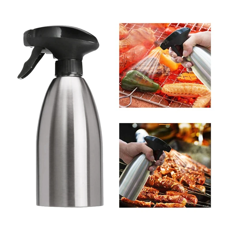 

Olive Oil Sprayer Vinegar Sprayer Dispenser Stainless Steel Bottle-perfect Portable Seasoning Spice Jar and Kitchenware Tools