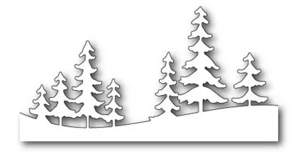 

memorybox pine tree cutting stencil 99507 scrapbooking die metal troqueles fustelle per big shot embossing folder die metal
