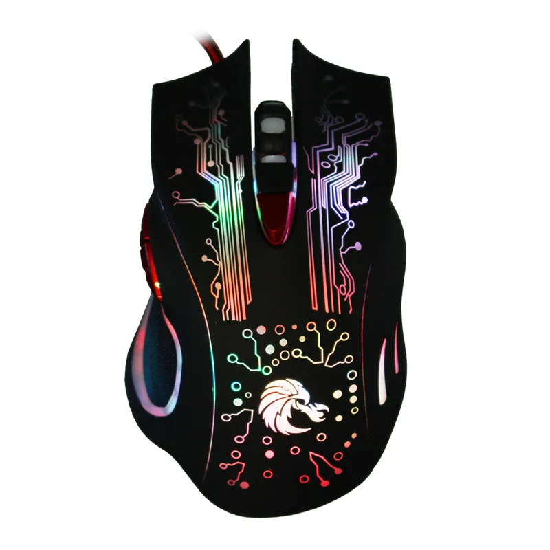 

Optical Computer Mouse USB Wired Mouse LED Backlit Gaming Mice 5500DPI Adjustable 6 Buttons PC Mice Gamer for Laptop Gamer