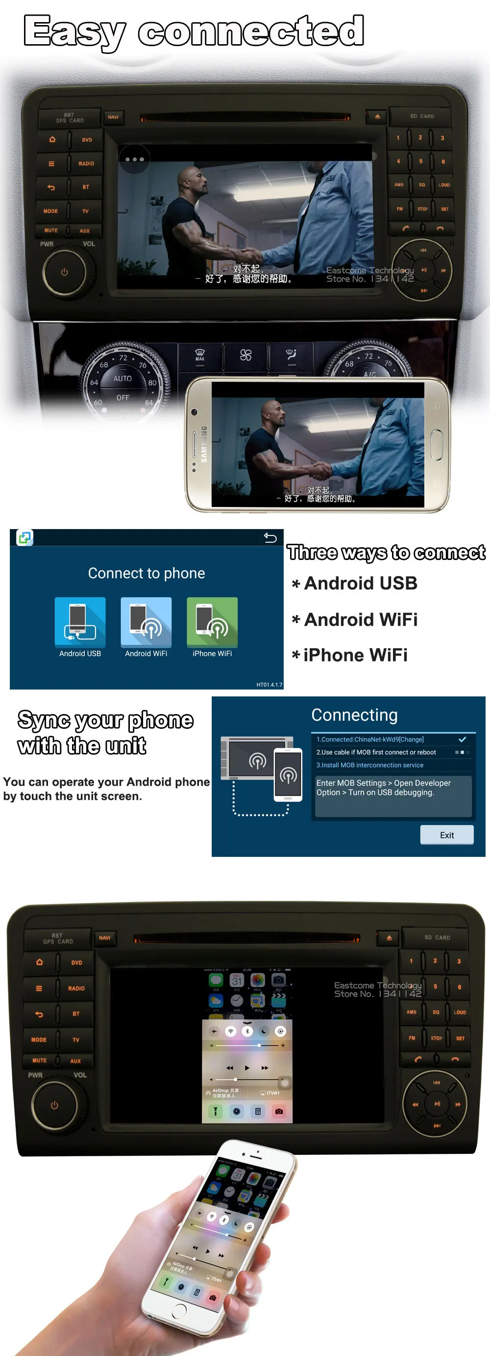 Perfect Octa Core 8 Core Android 6.0 Car DVD Player For Benz ML CLASS W164(2005-2012) ML300 ML320 ML350 ML450 ML500 ML63 With Radio GPS 13
