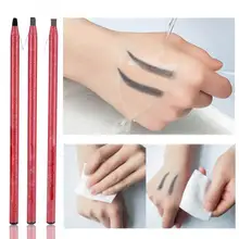 Полу-перманентный микроблейдинг татуировки рисунок карандаш для бровей инструмент позиционирования Водонепроницаемый длительный брови ручка энхансера