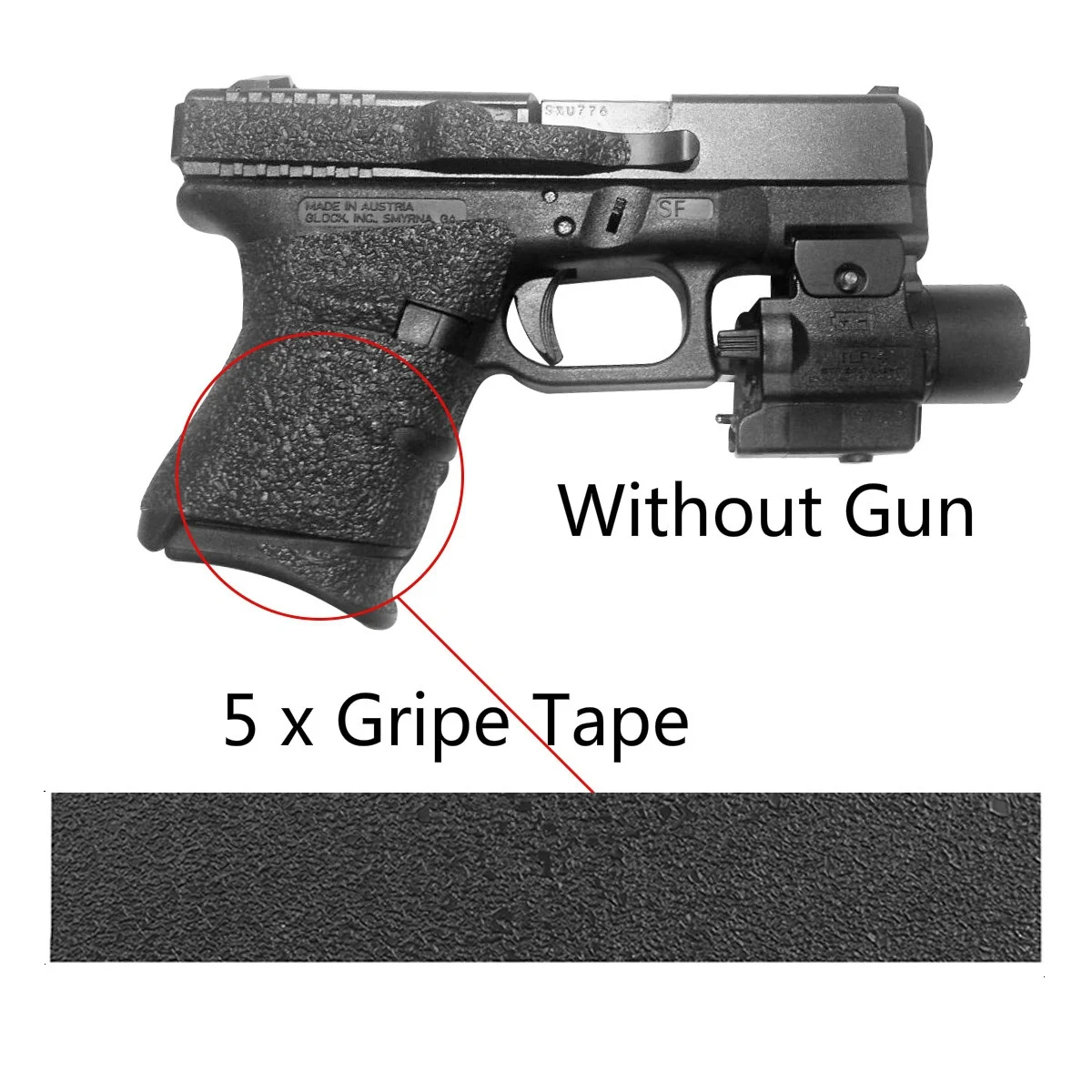 Buy 5Pcs Grips Material Sheet Black Textured Rubber