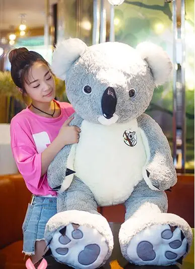 stuffed plush toy large 120cm gray koala doll plush toy throw pillow Christmas gift b0269 stuffed plush toy large 120cm gray koala doll plush toy throw pillow Christmas gift b0269