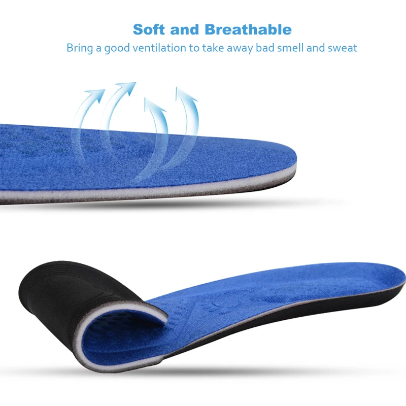 Sunvo Arch support спортивные стельки для плоской стопы для бега Амортизация пятки Подушка массажная обувная подушка для снятия боли стелька Синяя