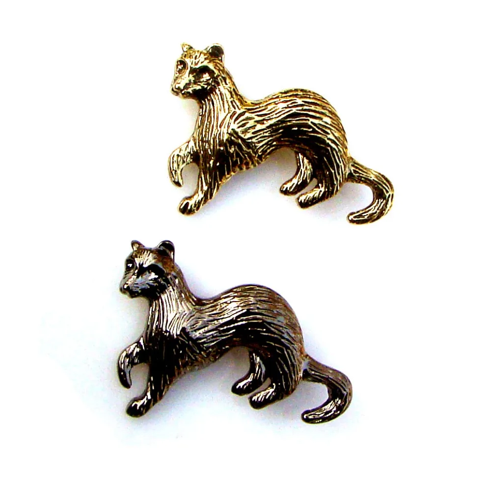 1 шт. металлическая брошь в виде хорька|brooch fashion|fashion broochfashion pins brooches |