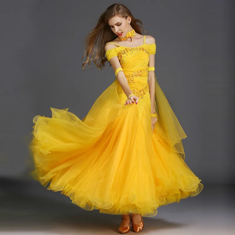 Вальс платье для бальных танцев конкурс платья Стандартный Танцы платья женские