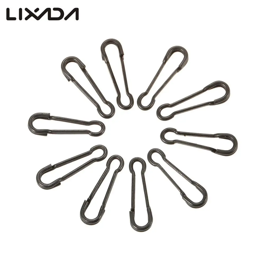 100pcs Fishhooks Fish Connector Fishing Snap Ring Fastlock Snap Fishing