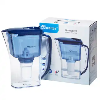 Wheelton Water filter pitcher Purifier BPA free Ion exchang reduce incrustation scale Extra 4 filters Germany warehouse Freeshi