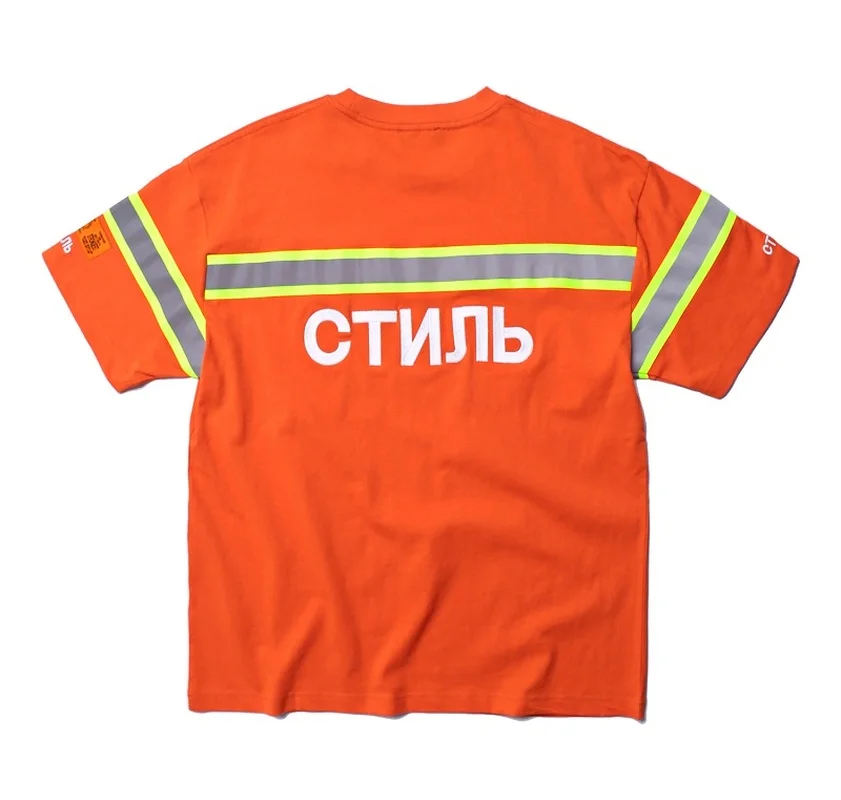 

2019ss Heron Preston T Shirt Men Women 3M Reflective Streetwear T-shirt Harajuku Top Tees Summer Fashion Heron Preston Tshirt