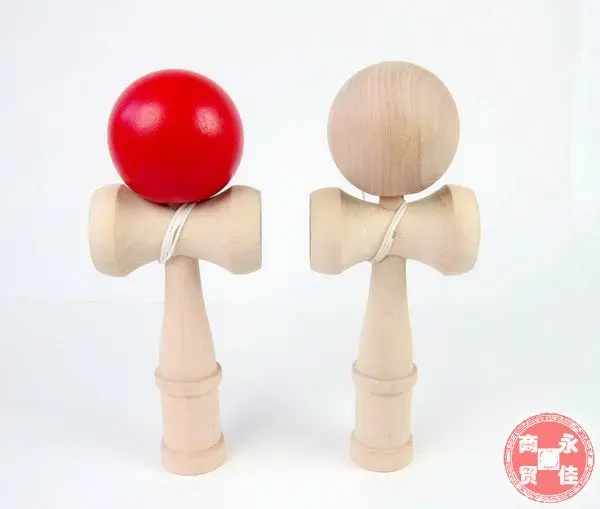 Длина 18*5,5 см шар Kendama японская традиционная деревянная игра обучающая игрушка для детей подарки 2 шт./партия