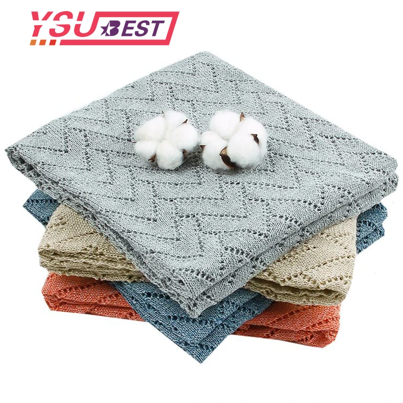 

Infant Swaddle Wrap Children Blanket Plaid Muslin Baby Wraps Soft Knitted Newborn Baby Blankets Swaddles Boy Girl Toddler Quilt