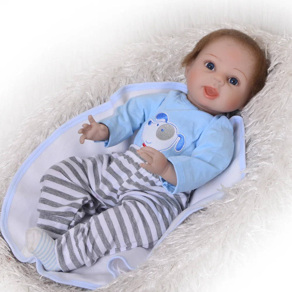 

Bebes reborn dolls toys 22inch 55cm silicone reborn baby boy dolls for children gift real baby doll for girls