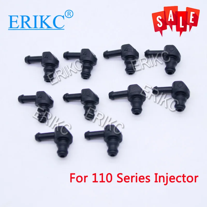 

ERIKC CRDI Diesel Parts Injector Return Oil Backflow Pipe Connector Plastic Two-way Joint for 0445 110 Series Injections 10pcs