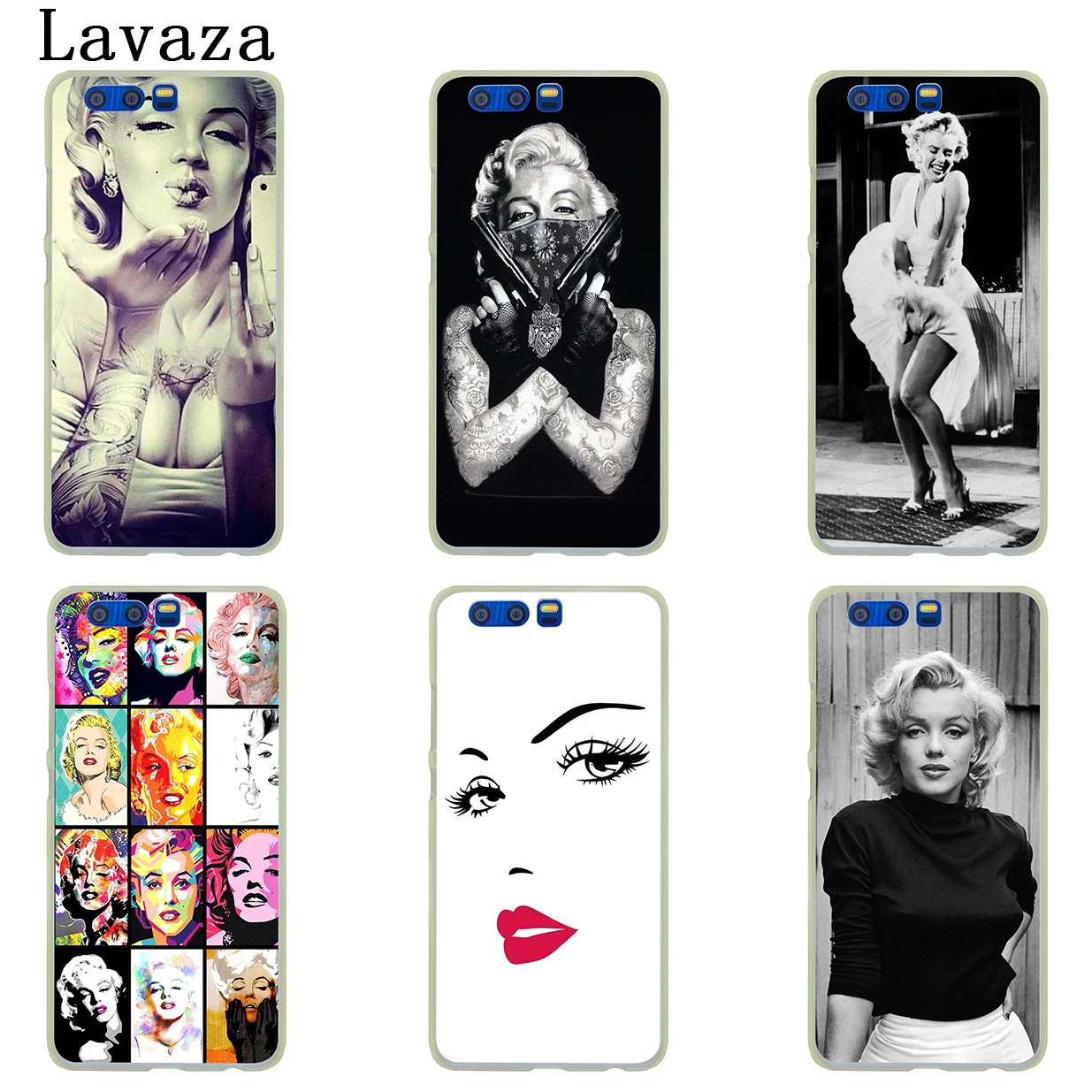 Жесткий чехол Lavaza Marilyn Monroe с кошкой для Huawei Y9 Y7 Prime 2018 2019 Honor 20 10 8 8A 8X 9X 9 Lite 7C 7X 7A Pro|monroe