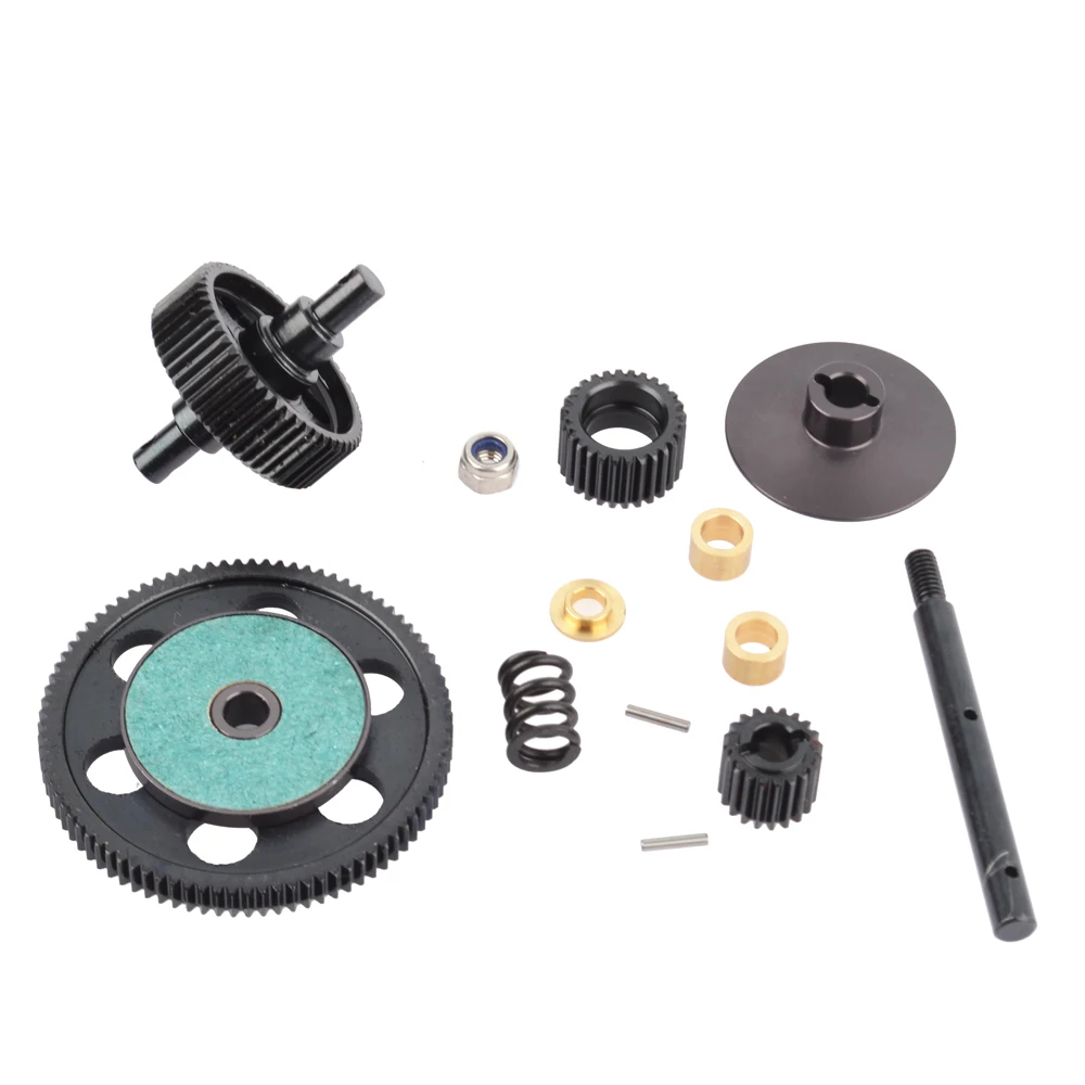 

RC 1/10 Metal Drive Transmission Straight Gearbox Set For RC 1/10 Axial Locked SCX10 Gearbox