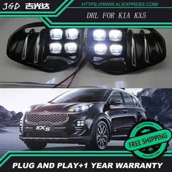 

Car Styling LED Daytime Running Light for KIA KX5 DRL 2016 2017 Elantra LED DRL Fog Light Cover Front Lamp Auto Parts