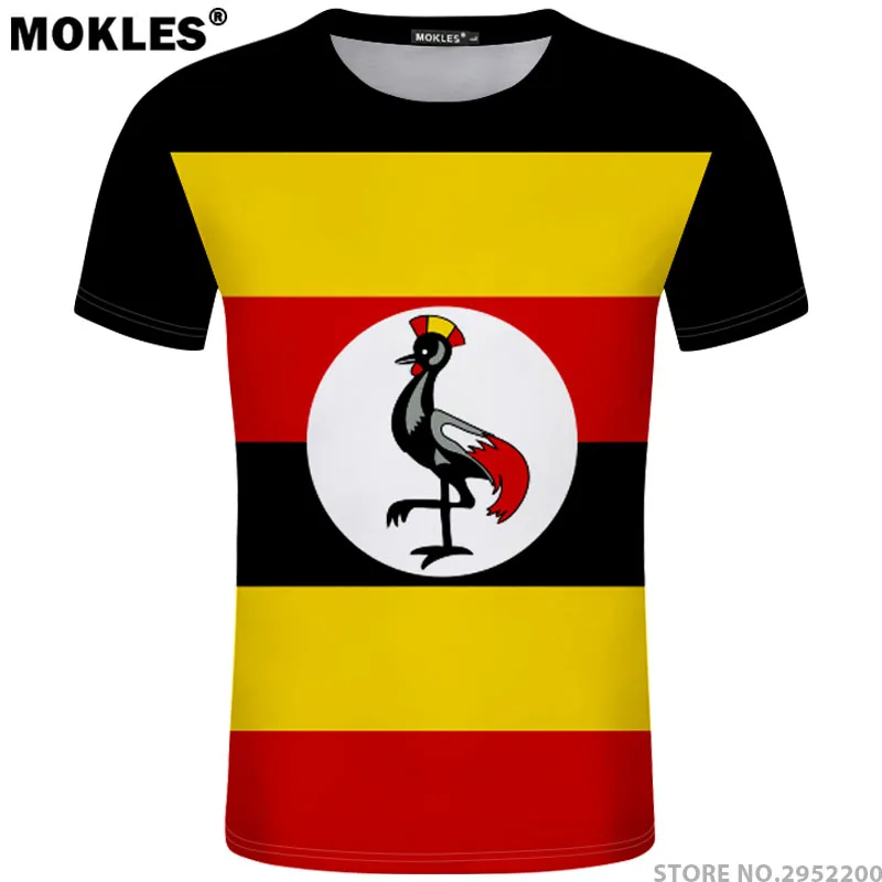UGANDA t shirt diy free custom made name number uga T Shirt nation flag ug ugandan country