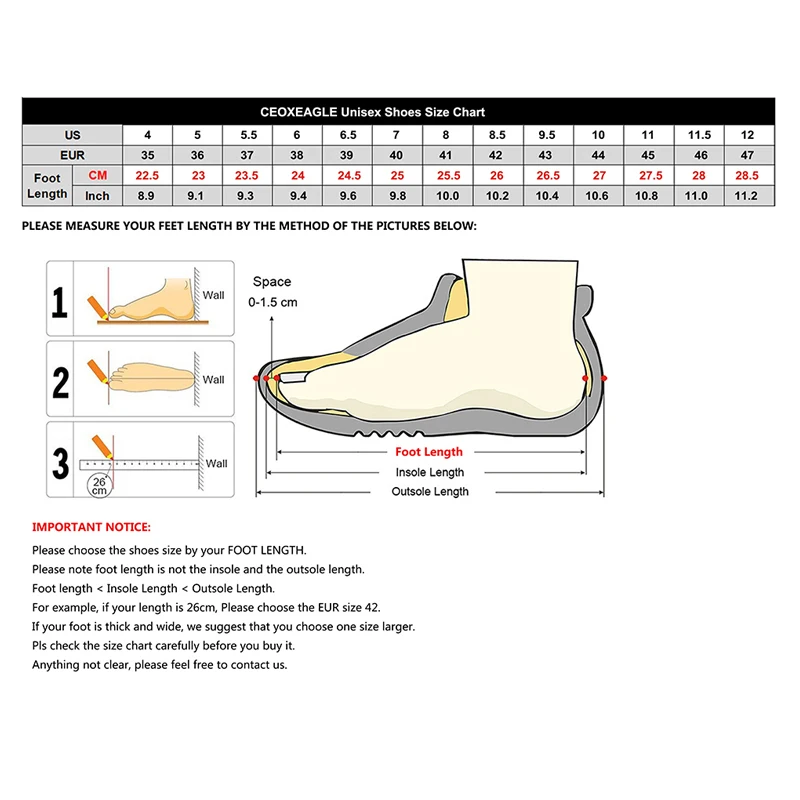 SIZE COVERSION CHART