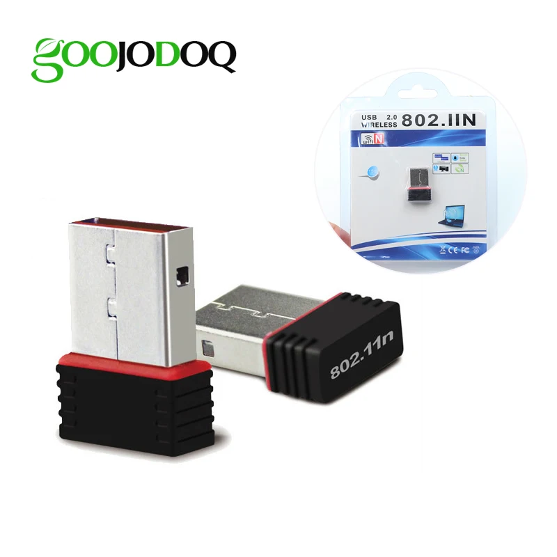 10 шт. USB WiFi адаптер 150 Мбит/с 2 0 Wi Fi беспроводная сетевая LAN Карта 802.11AC антенна для ПК