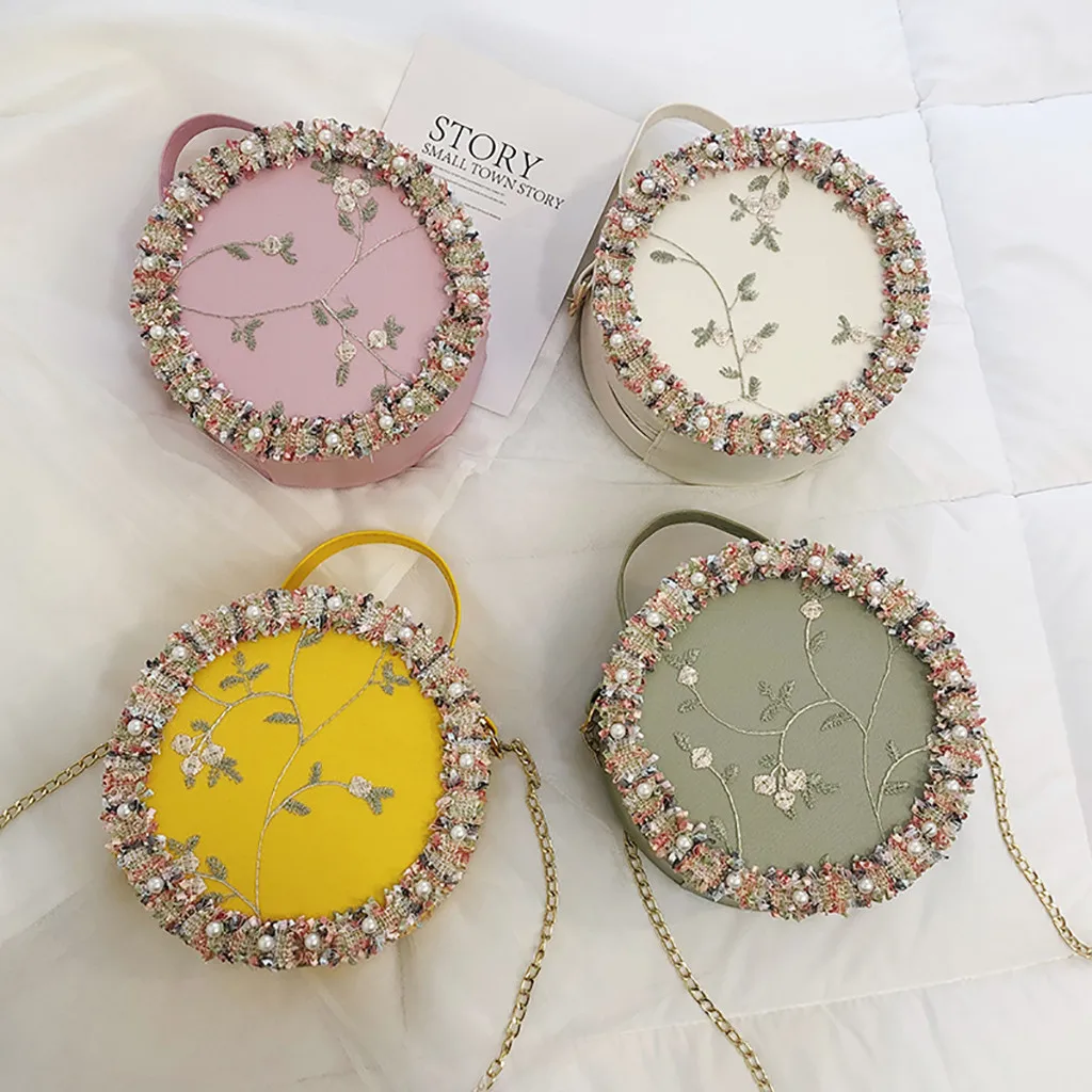 

Crossbody Bags for Women 2019 Wild Messenger Bag Fashion Shoulder Bag Small Round Bag sac main femme luxury handbags Phone Purse