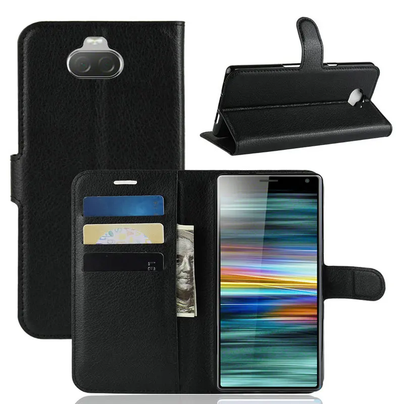 

for Sony Xperia 10 I3113 I4113 I4193 I3123 Wallet Phone Case for Sony Xperia 10 Plus Flip Leather Cover Case Etui Fundas>