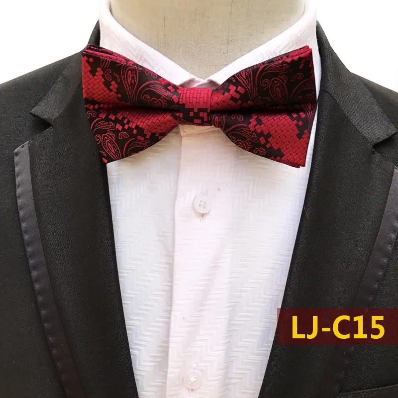 Wholesale Designer Branded Plaids Bowties Popular Red Grids Paisley Bow ...
