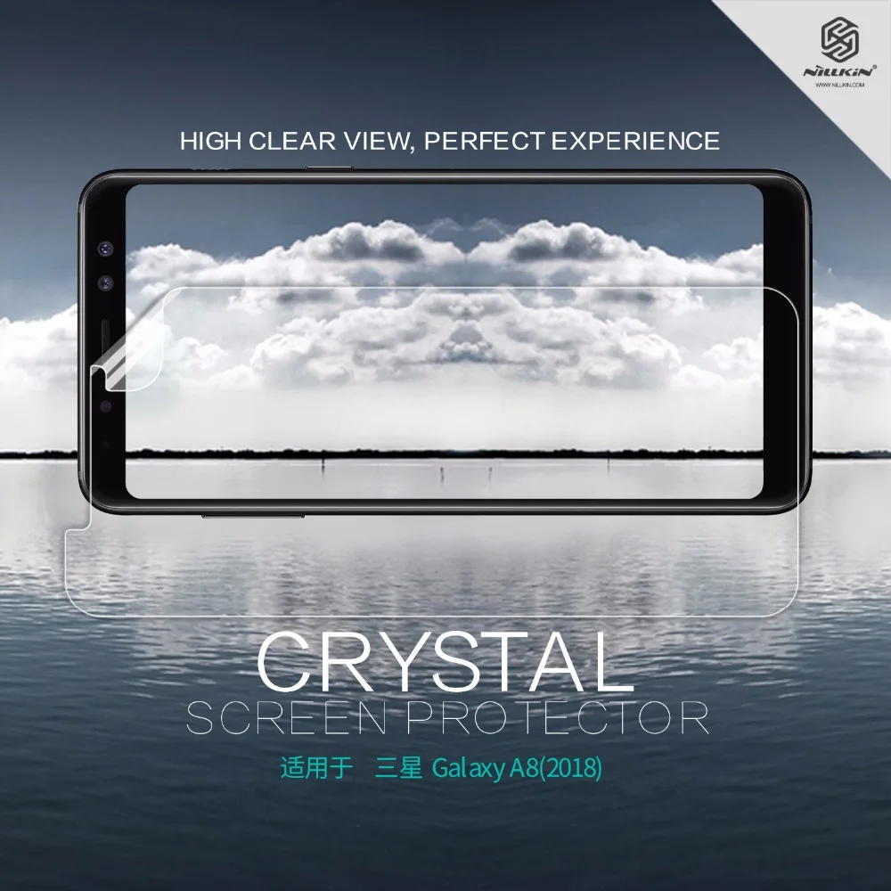 

2 pcs/lot screen protector for Samsung Galaxy A8 2018 /A8 plus 2018 NILLKIN glossy Super clear protective film +retailed package