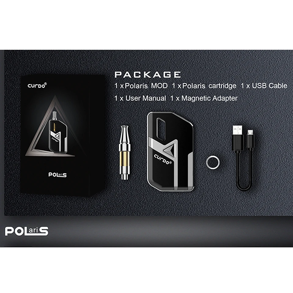 Free Gift!! 2019 new original CURDO Polaris kit electronic cigarette with Ceramic Core Warm up function vaporizador VS avp pod (1)