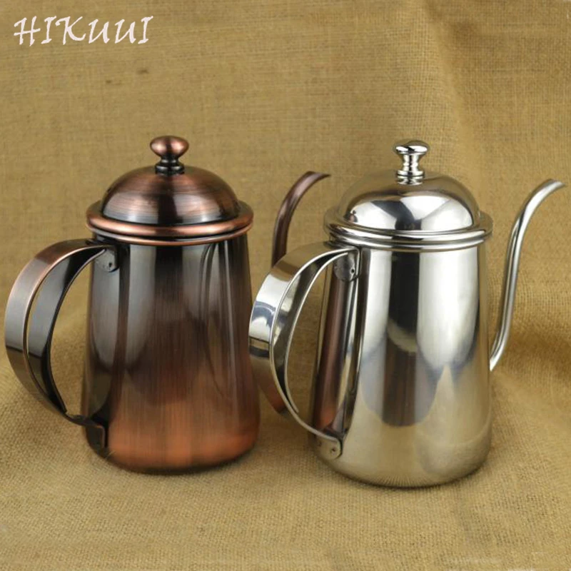 650ml Stainless Steel Coffee Pot Long Mouth Coffee Pot Teapot Gooseneck