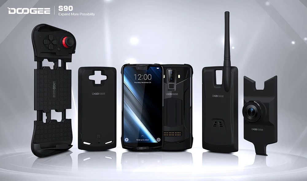 IP68 DOOGEE S90 модульная прочный мобильный телефон 6,18 дюйма Дисплей 5050 mAh Helio P60 Восьмиядерный 6 GB 128 GB Android 8,1 Andriod 8,1 16,0