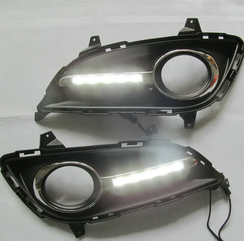 

Car styling For Hyundai elantra LED DRL For elantra High brightness guide LED DRL led fog lamps daytime running lights