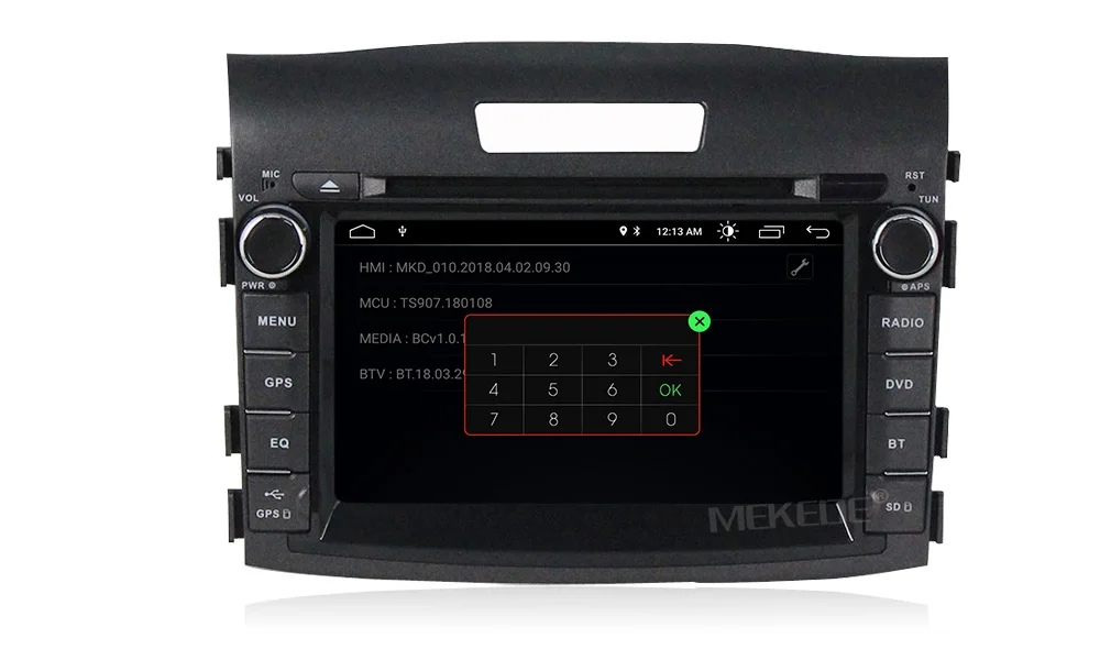 MEKEDE 2din Android 8,1 автомобильный DVD мультимедийный плеер для honda CRV 2012- с wifi BT Радио gps навигация