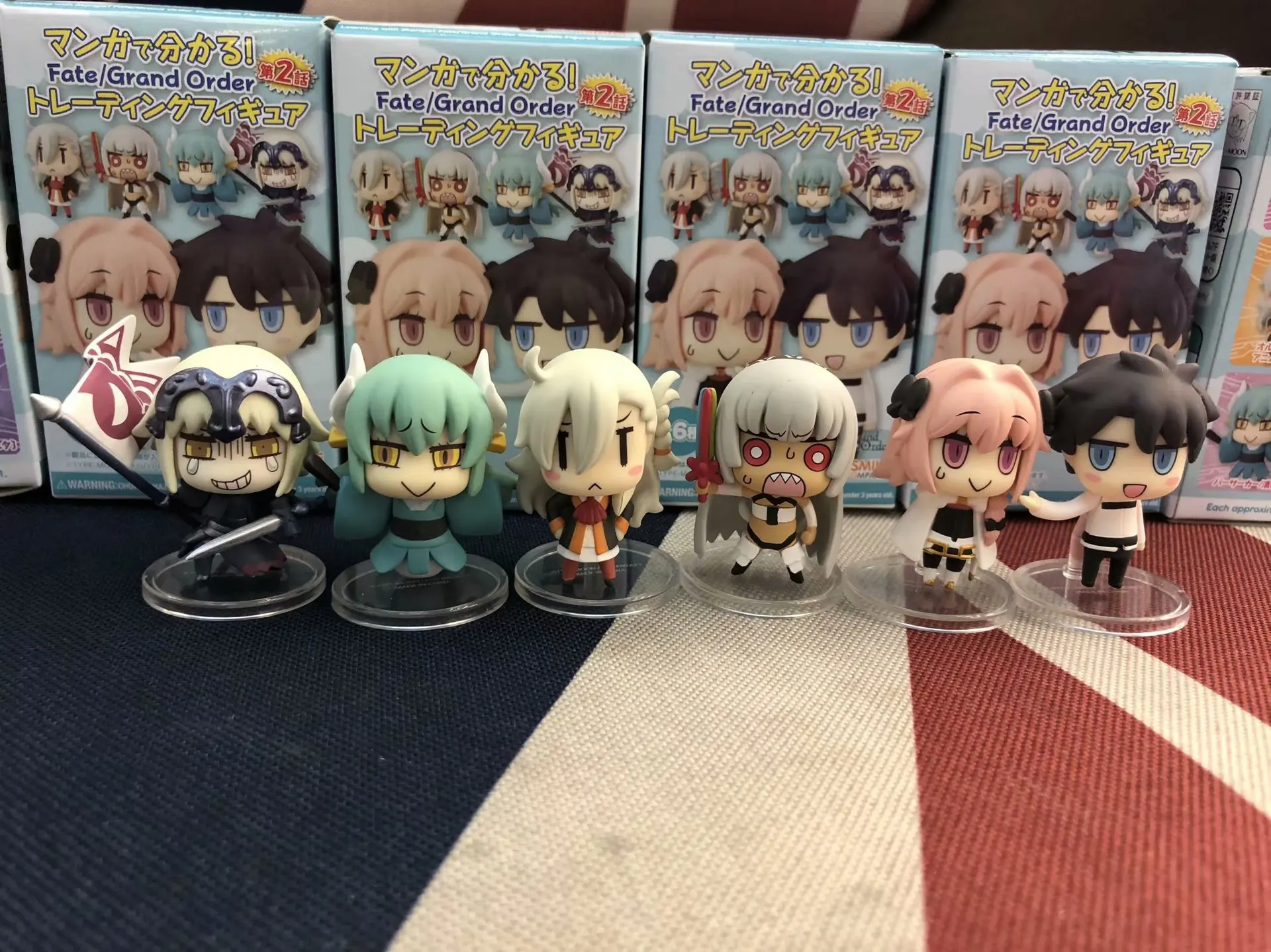 6pcs/lot Mini Fate/Grand Order GSC Q Figure Toy Kids Gift FGO Manga PVC Saber Action Figurine T30