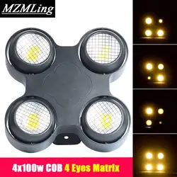 4x100 Вт удара 4 глаза матрица света DMX512 теплый белый зритель свет профессиональный DJ/бар/вечерние /шоу/свет этапа светодиодный этап машина