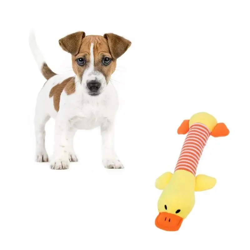 

Misterolina 2018 Pet Dog Plush Duck With Sound Pet Puppy Dogs Interactive Play Toys Chew Squeaker Squeaky Free Shipping Hot
