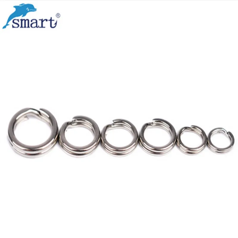 

50Pcs Stainless Steel Fishing Split Rings for Blank Lure Hard Bait 3.0-5.5mm Carp Rig Rings Lure Accesorios Pesca Fishing Tackl