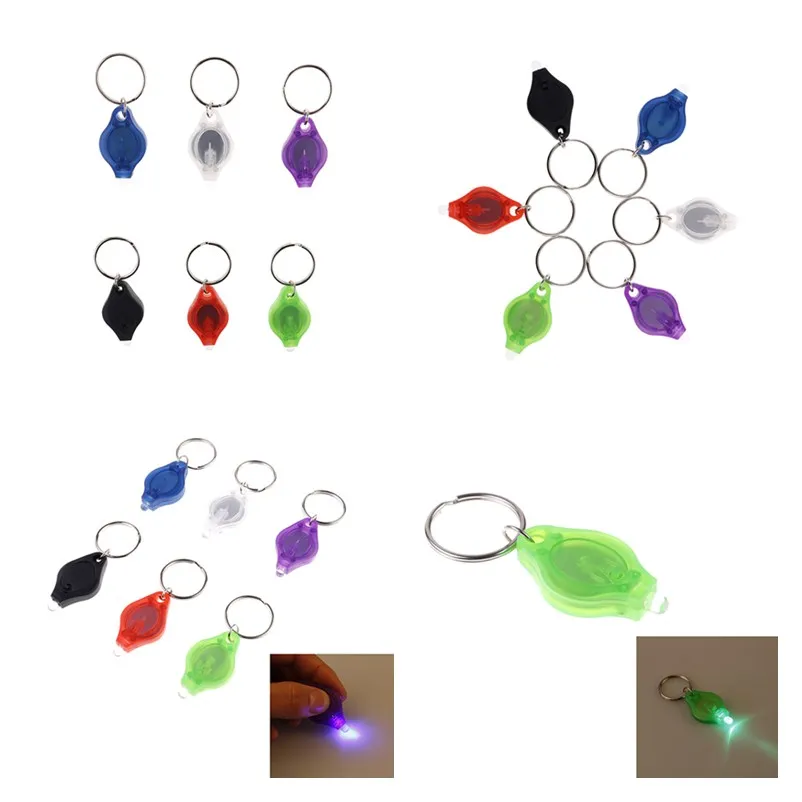 

Gmarty 1pcs Backpack Light Lamp Portable Keyring Light Torch Key Emergency Camping Mini LED Flashlight Keychain