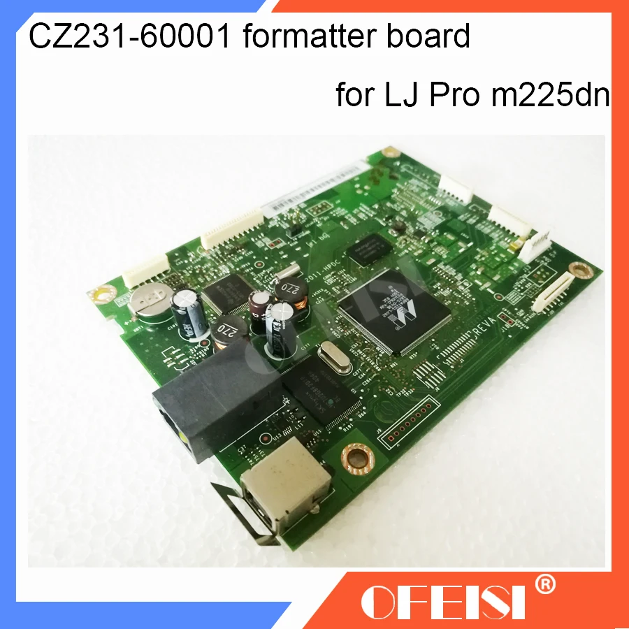 Original CZ231-60001 Formatter Board PCA ASSY logic Main Board MainBoard mother board for HP Pro MFP M225 M225DN printer parts Original CZ231-60001 Formatter Board PCA ASSY logic Main Board MainBoard mother board for HP Pro MFP M225 M225DN printer parts